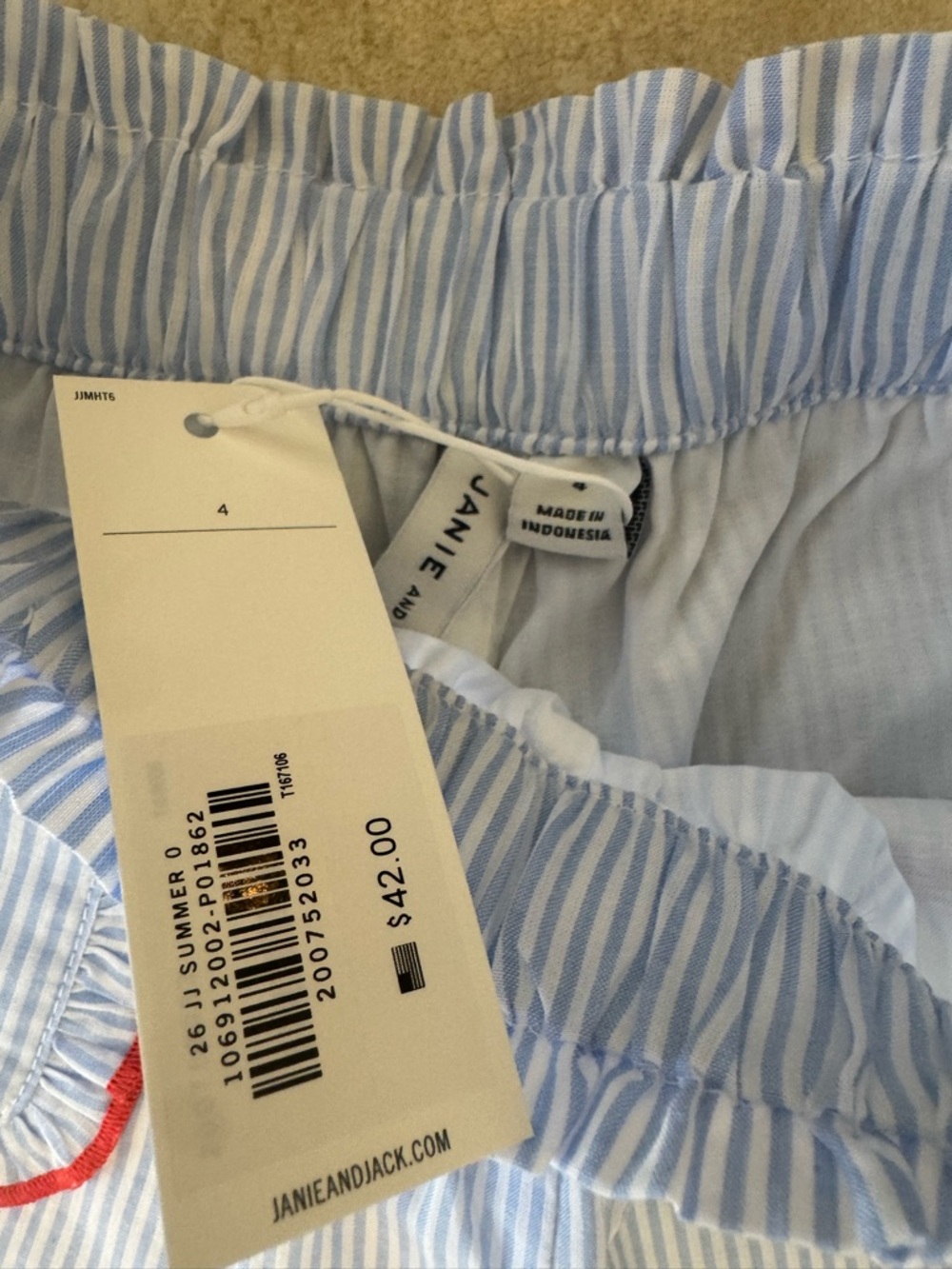 Janie and Jack Striped Ruffle Short and Striped Ruffle Top - Picture 14 of 15